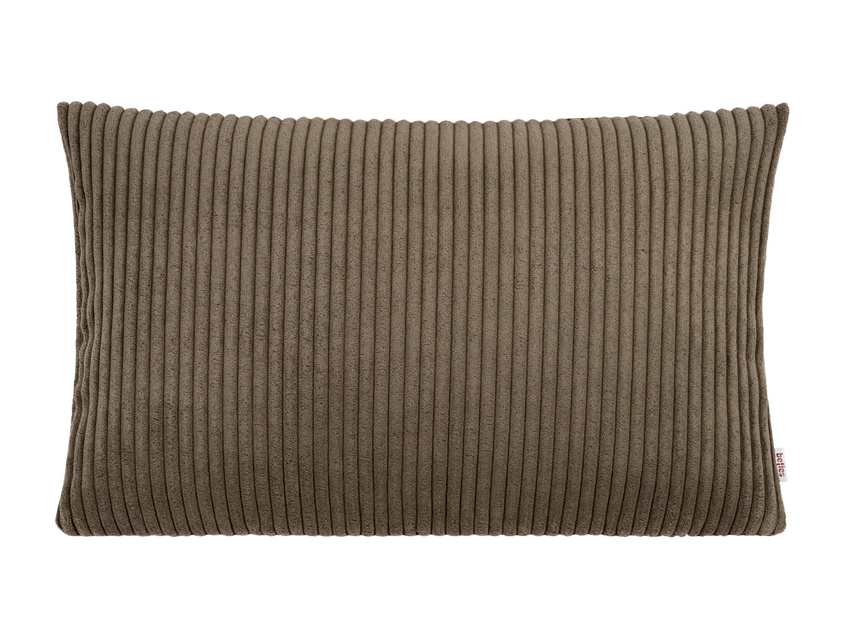 Kissenhülle ca. 30x50 cm Block Cord umbra-braun beties