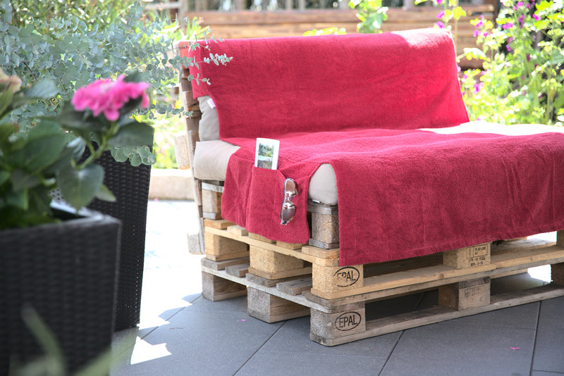 Pallet support carmine red approx. 120x140 cm beties "DayLight"