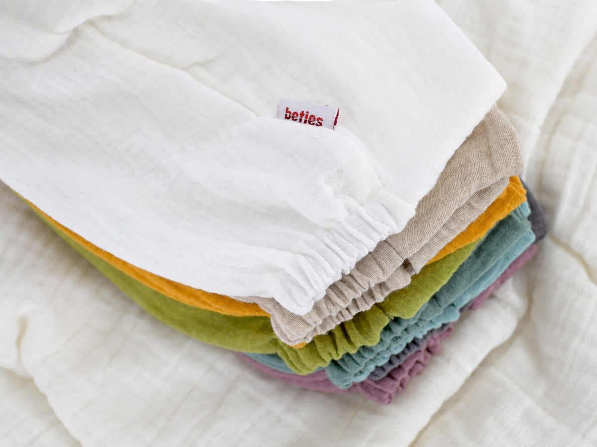 beties Musselin Schlafmütze OP-Haube – alle Farben – millieu – 100% Musselin
