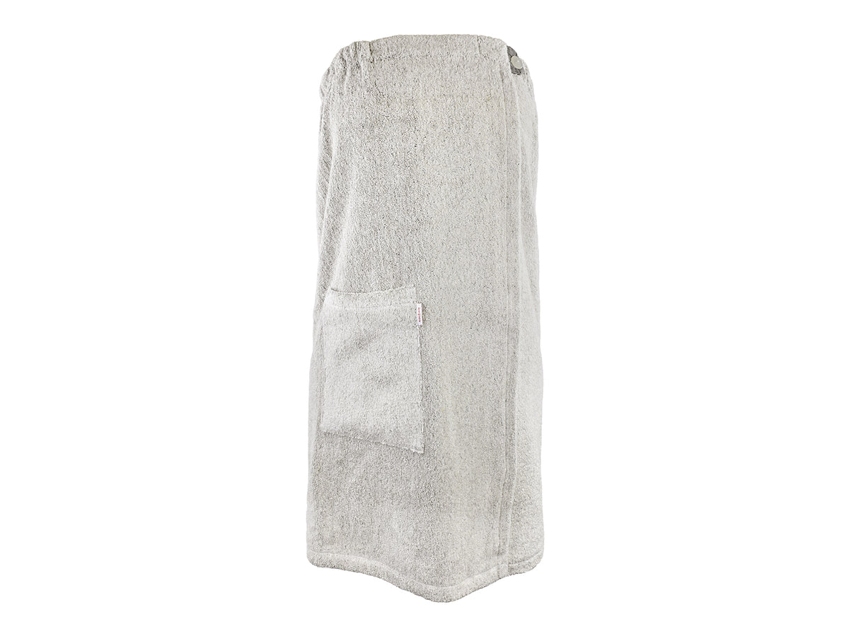beties Savu Sauna-Kilt 70x140 cm aus Soft-Leinen in Basaltgrau, Produktansicht