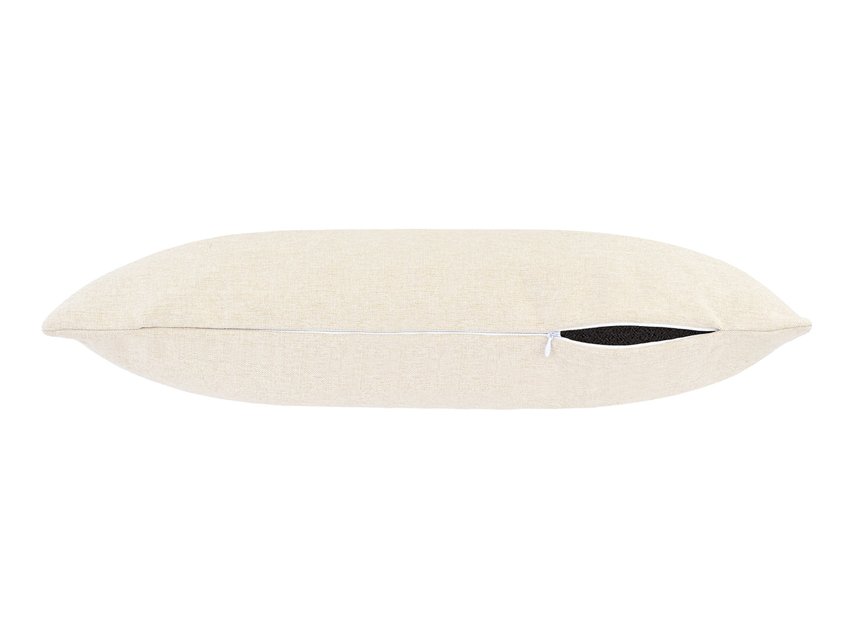 beties Wunschton Kissenhülle 30x70 cm Macciato Beige – liegend, melierter Möbelstoff Dekokissen