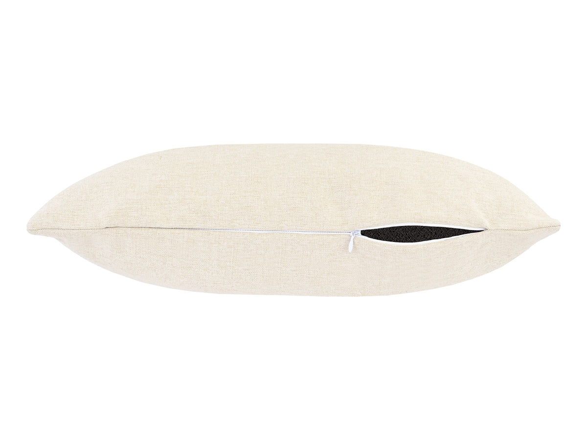 beties Wunschton Kissenhülle 40x60 cm Macciato Beige – liegend, melierter Möbelstoff Dekokissen