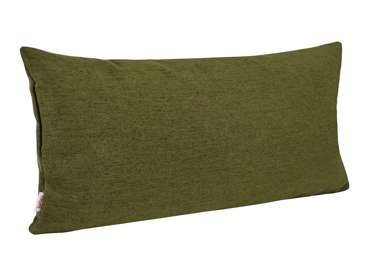 beties Wunschton Kissenhülle Organic Grün 30x70 cm – Schrägansicht