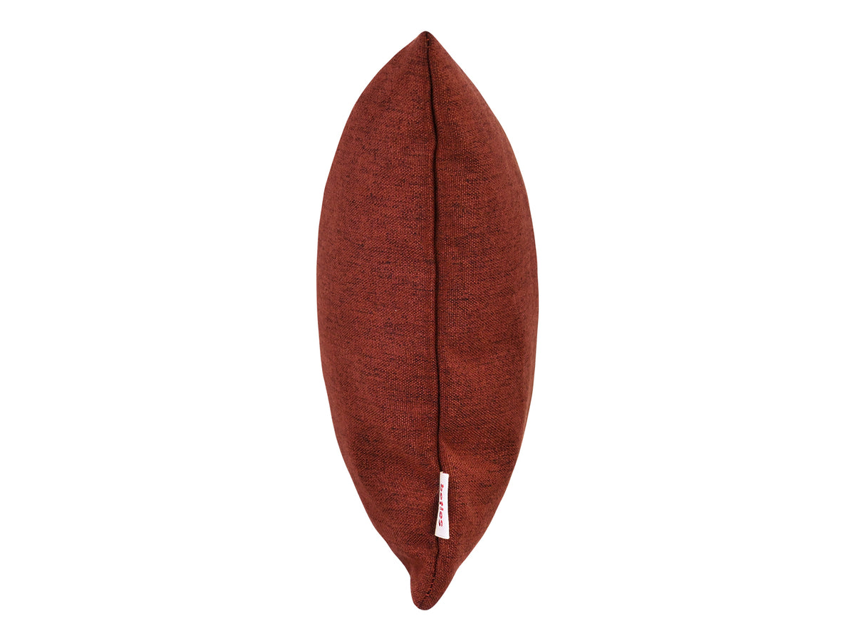 beties Wunschton Kissenhülle Rusty Bordeaux 30x50 cm – seitenansicht