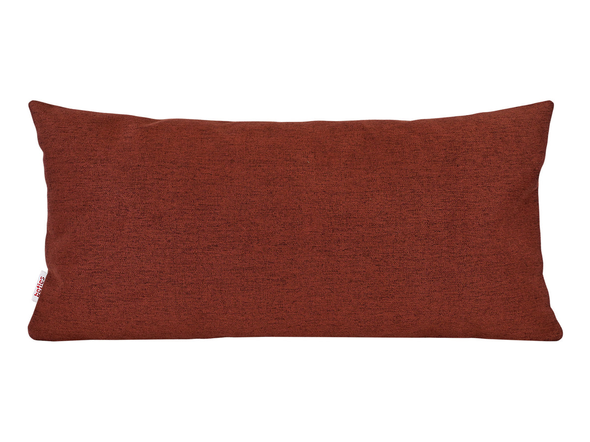 beties Wunschton Kissenhülle Rusty Bordeaux 30x70 cm – vorderansicht
