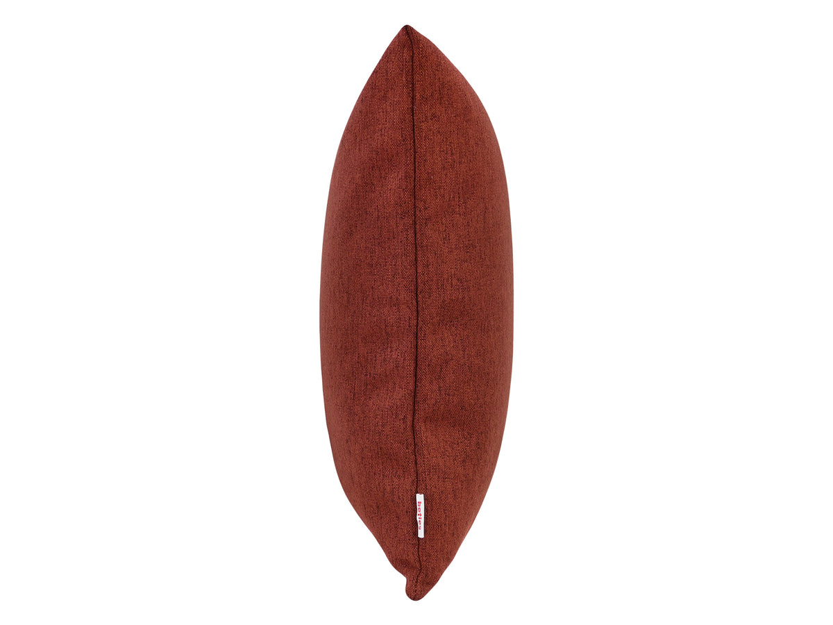 beties Wunschton Kissenhülle Rusty Bordeaux 40x40 cm – seitenansicht