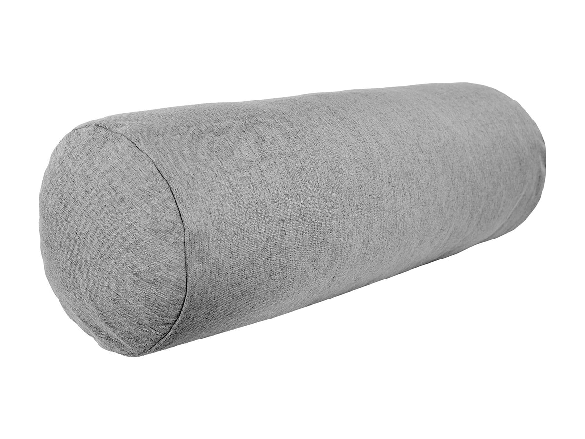 beties Wunschton XL Rollenhülle 25x70 cm Silber Grau – Schrägansicht, melierter Möbelstoff