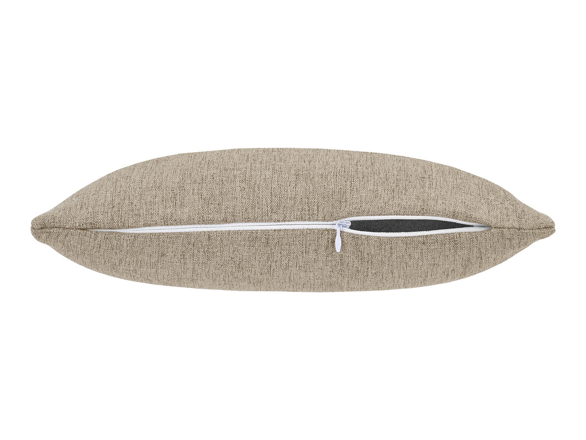 beties Wunschton Kissenhülle 25x35 cm Taupe Braun – liegend, melierter Möbelstoff Heimtextilien