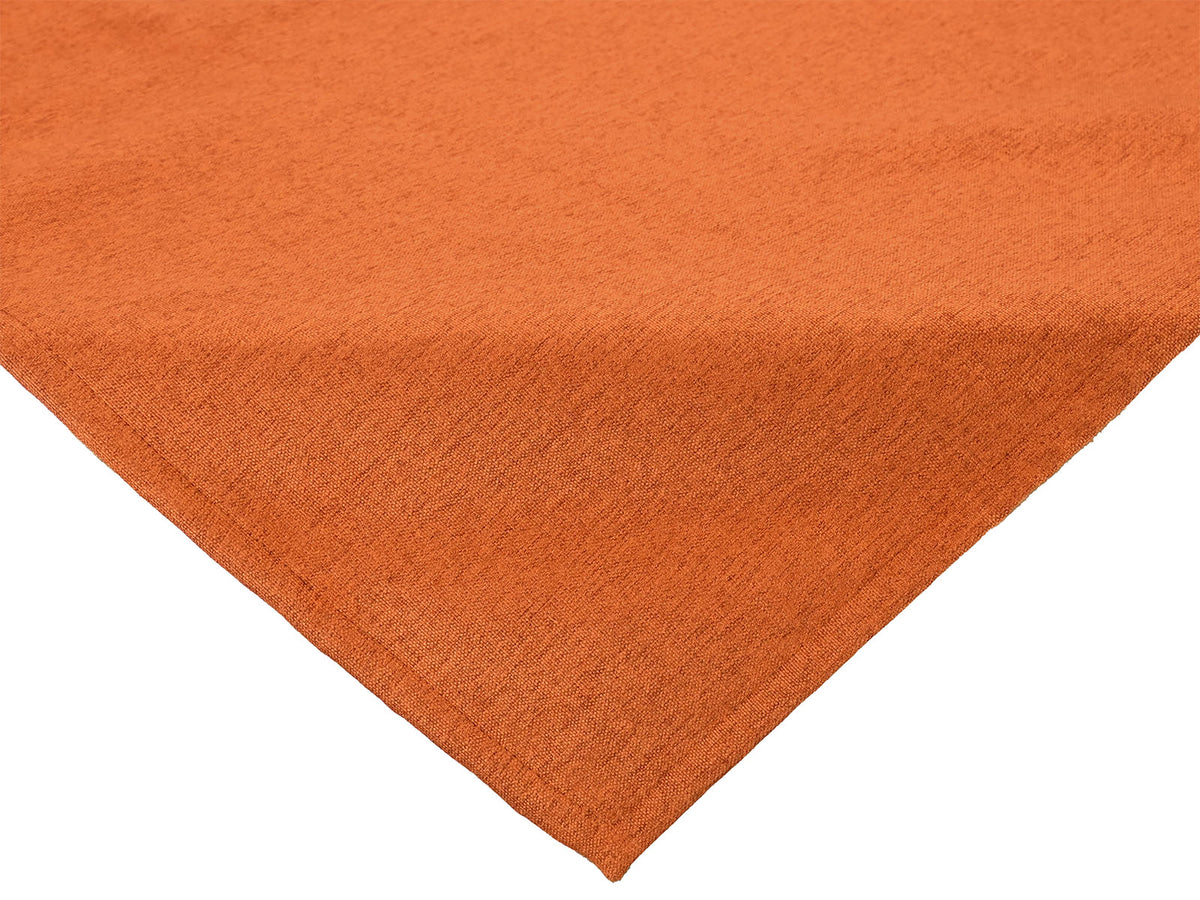 beties Wunschton Mitteldecke 80x80 cm Terracotta Orange – Vorderansicht, melierter Möbelstoff