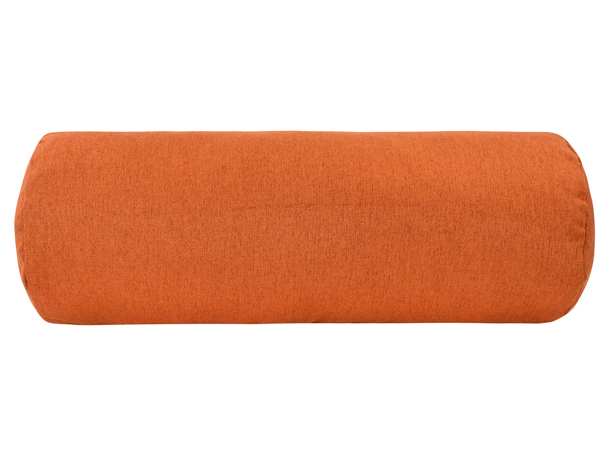 beties Wunschton XL Rollenhülle 25x70 cm Terracotta Orange – vorderansicht, melierter Möbelstoff