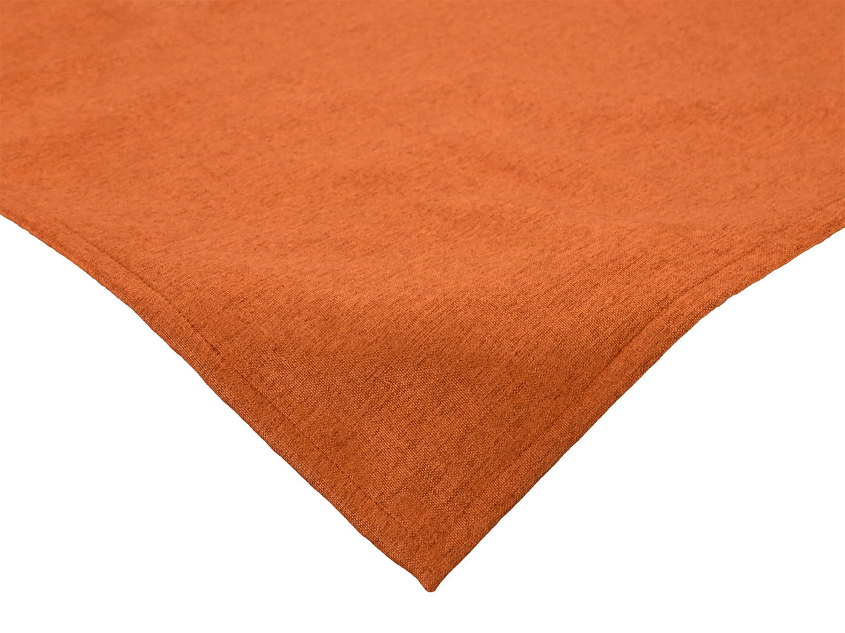 beties Wunschton XS Mitteldecke 60x60 cm Terracotta Orange – Vorderansicht, melierter Möbelstoff
