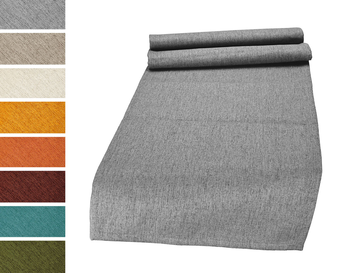 beties Wunschton Tischläufer 40x130 cm alle Farben – melierter Möbelstoff