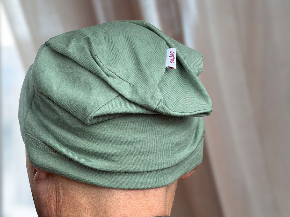 Beanie Skull-Cap Schlafmütze leichte Sommermütze 100% Baumwolle-Jersey One-Size Unisex beties "BasicSoft"