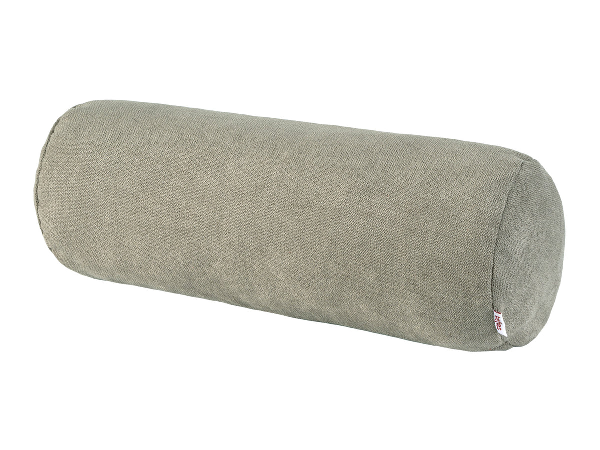 Nackenrollen Hülle ca. 15x40 cm greig-taupe Chenille-Haptik beties „FarbTon" – Gesamtansicht