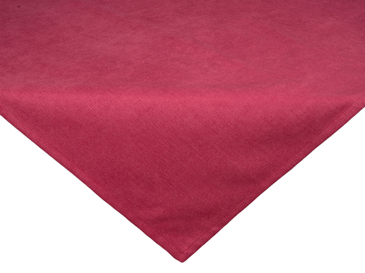 Mitteldecke 80x80 cm himbeer-rot Chenille-Haptik beties „FarbTon" – Tischwaesche Oeko-Tex