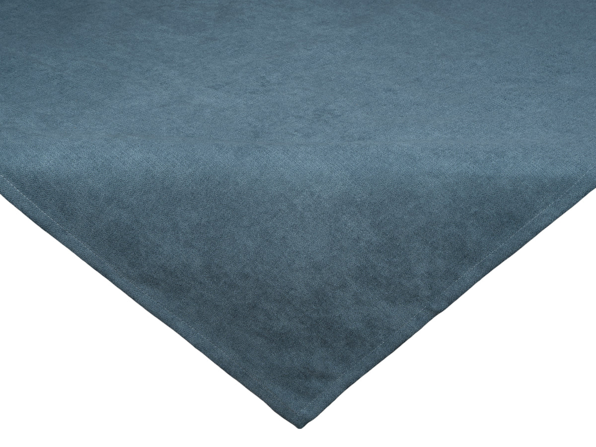 Mitteldecke 80x80 cm nordlicht-blau Chenille-Haptik beties „FarbTon" – Tischwaesche Oeko-Tex