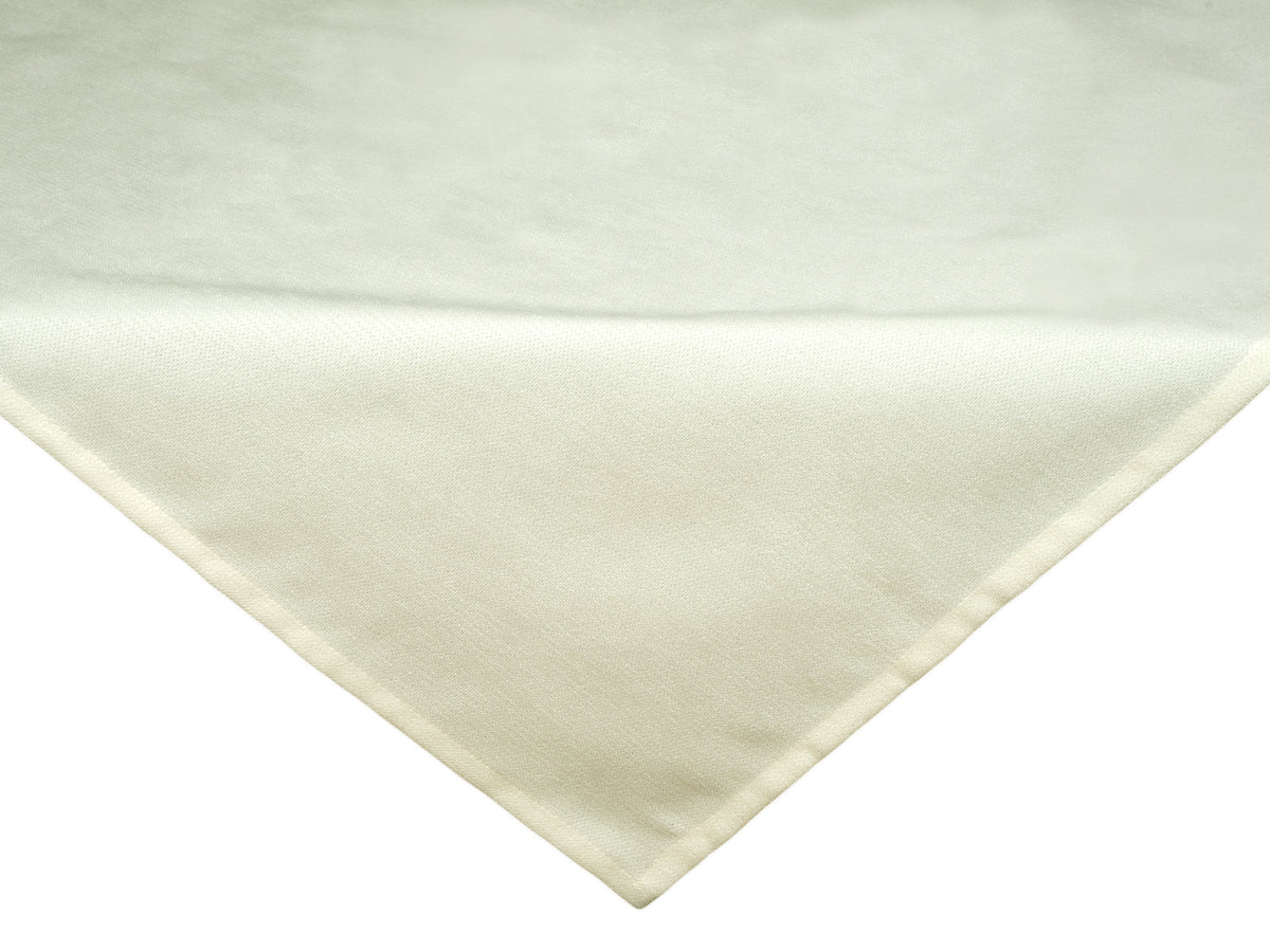 Mitteldecke 80x80 cm sahne-weiss Chenille-Haptik beties „FarbTon" – Tischwaesche Oeko-Tex