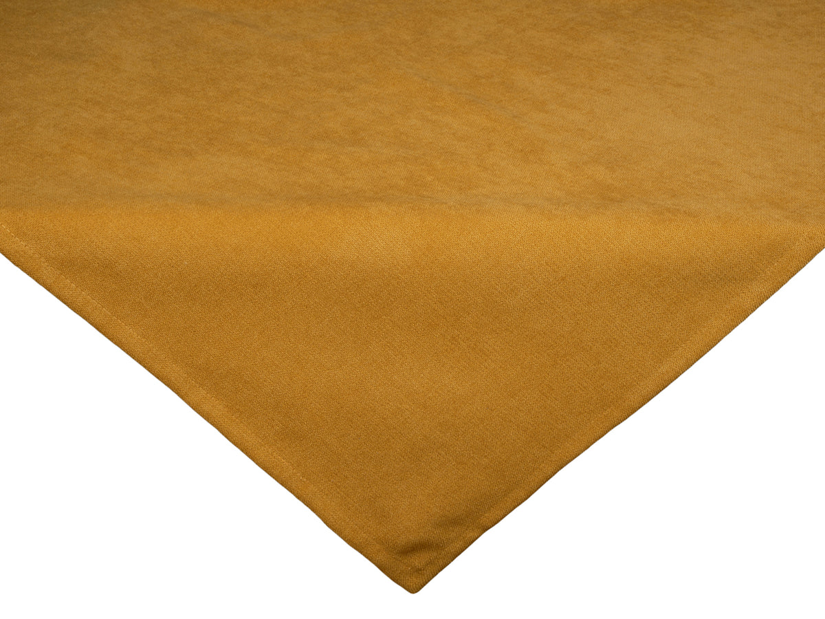 XS Mitteldecke 60x60 cm curry-gelb Chenille-Haptik beties „FarbTon"