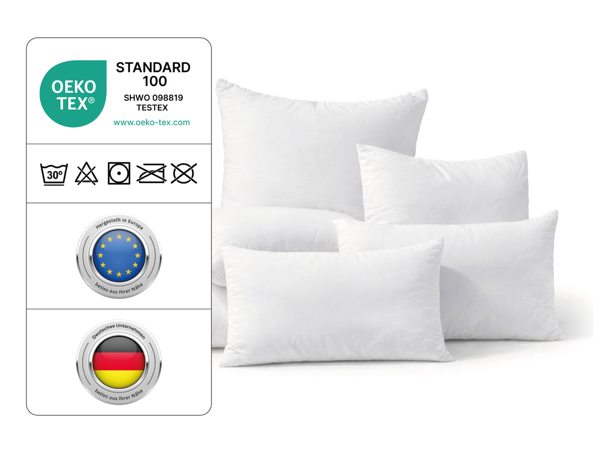beties Publiksoft Daunenkissen Fuellkissen OEKO-TEX Zertifizierung Siegel Informationen