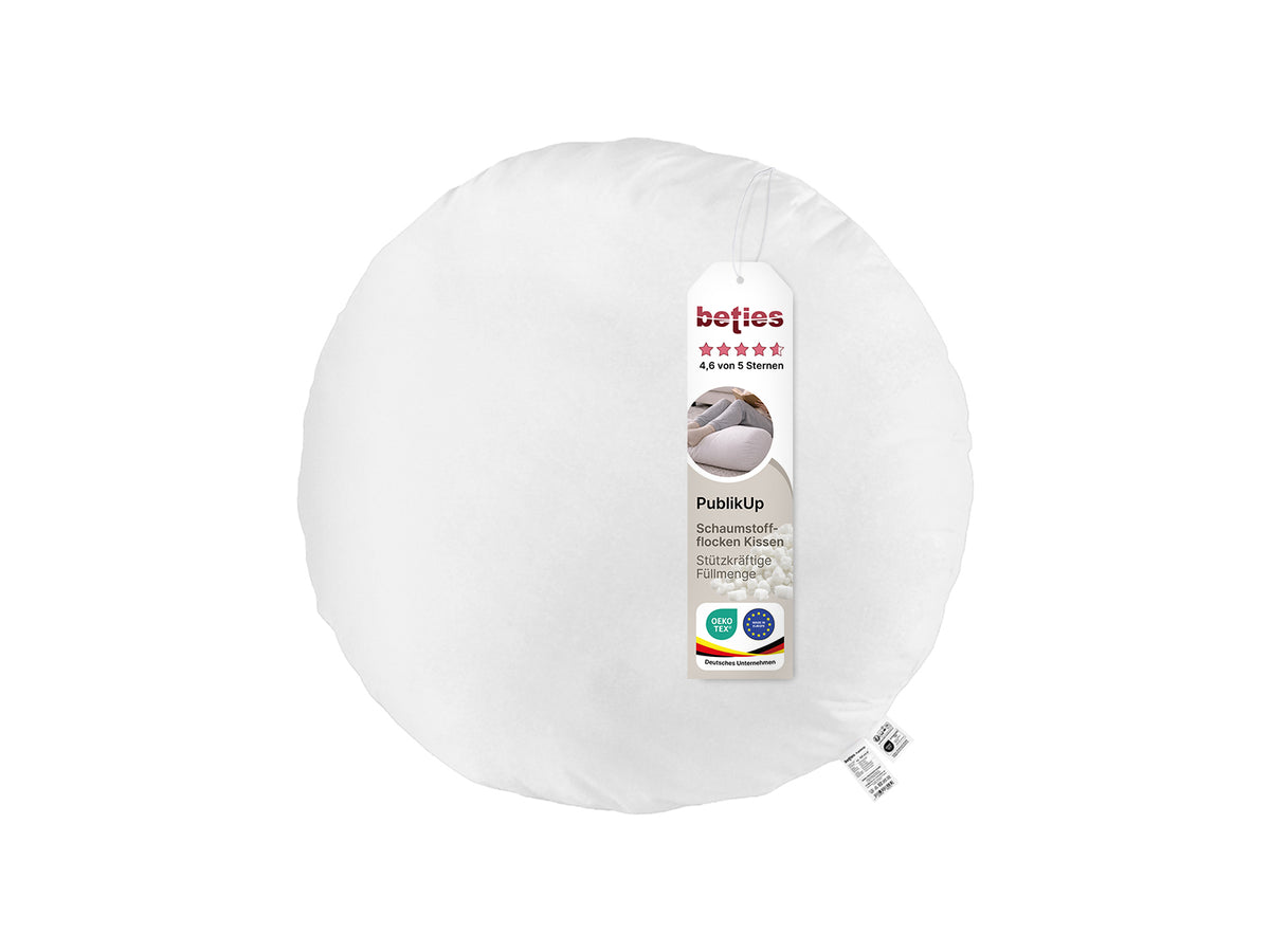 beties Publikup Bodenkissen Pouf rund 60 cm Etikett