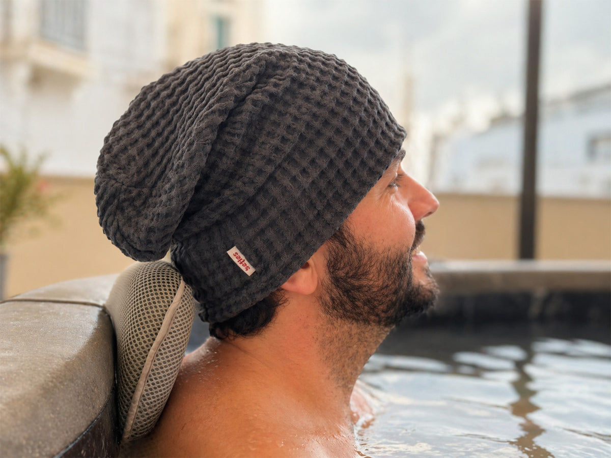 beties Pur Nature sauna beanie – Spa-Feeling zu Hause, Waffelpiqué aus Leinen-Baumwoll-Mix fakten