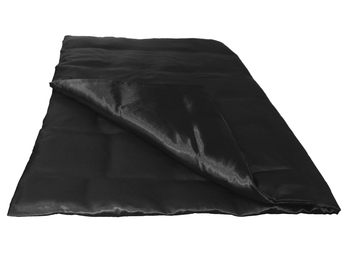 Schwarzer Glanz Satin Bettbezug ca. 155x220 cm anschmiegsam & edel von beties.