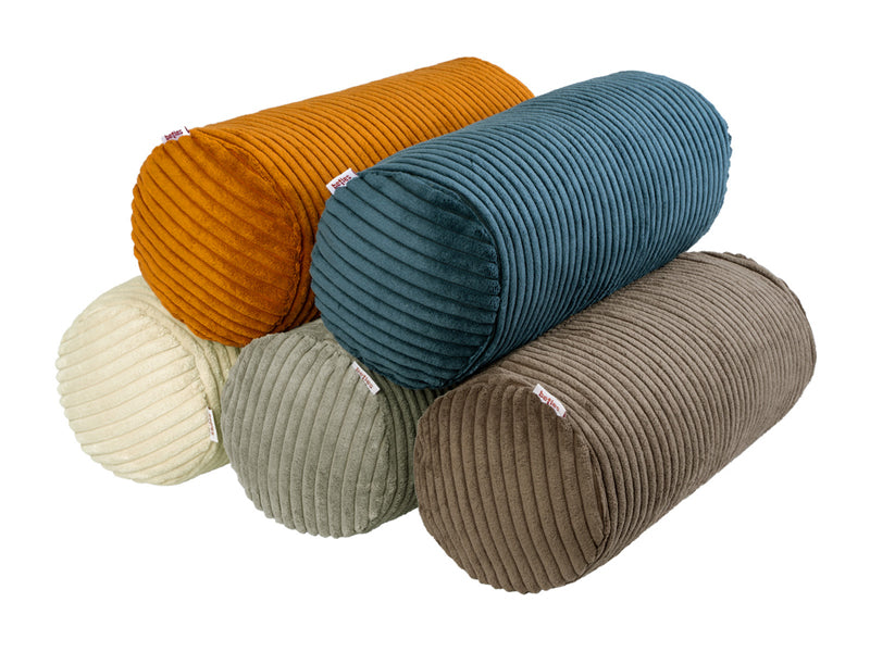 Neck roll cover approx. 15x40 cm, corduroy velvet block, beties "HYggelig No.2" cushion cover in interior decorator quality from a German company