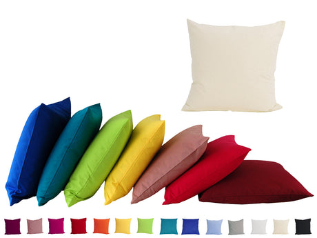 Kissenbezug 40x40 cm aus 100 % Baumwolle in vielen Uni-Farben – beties Basic
