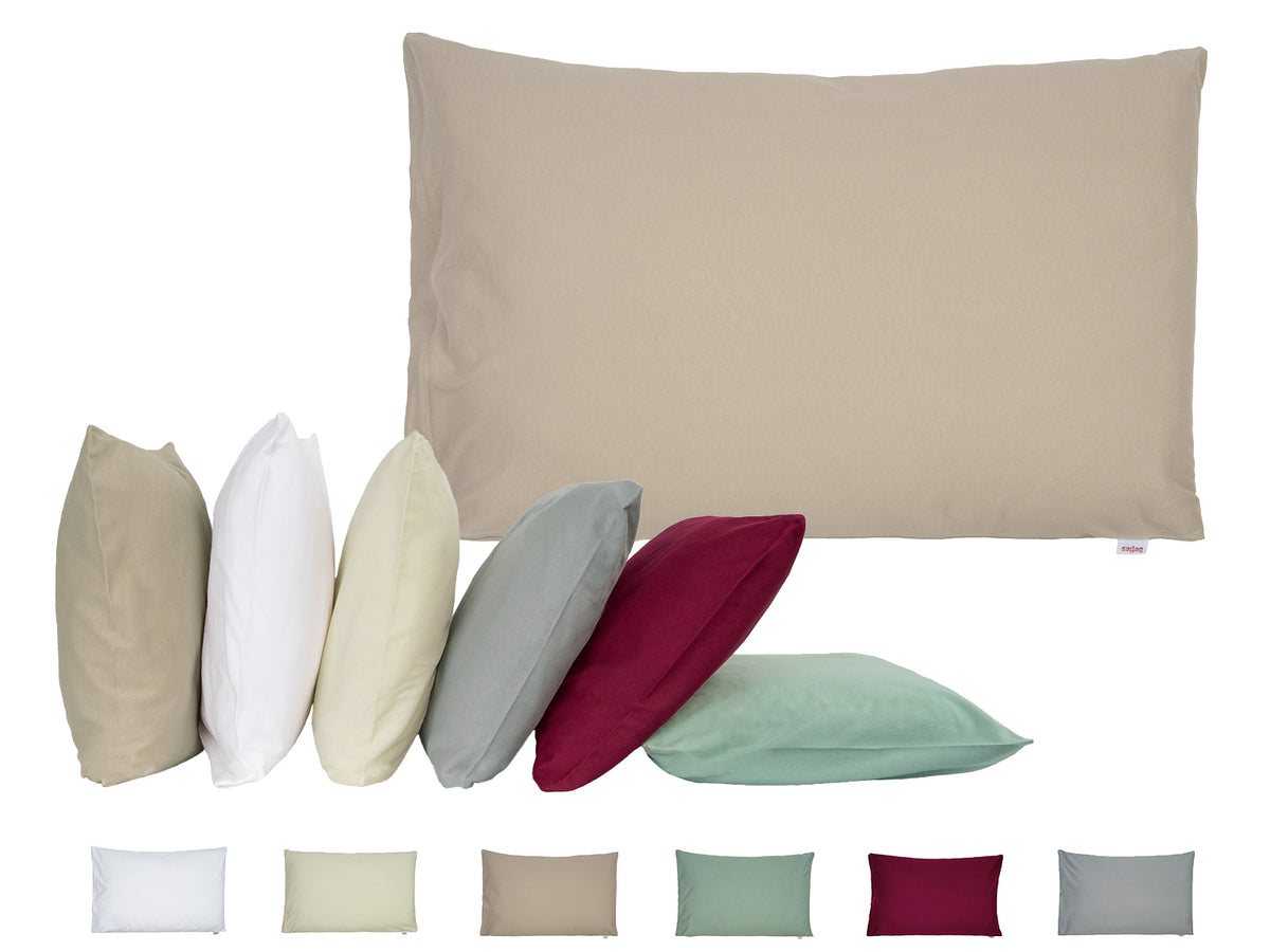 Kissenbezug ca. 40x60 cm einlaufsicheres Baumwoll-Feinjersey beties "BasicSoft"