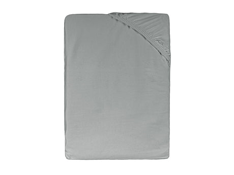 Spannbettlaken ca. 180-200x200 cm silber-grau beties "BasicSoft"