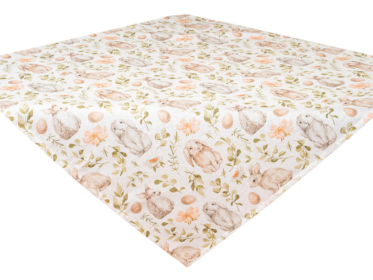 Mitteldecke ca. 80x80 cm Häschen-Motiv beties "Hoppel"