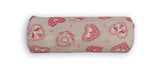 Neck roll cover approx. 15x40 cm Alpine hut look beties "Kaiser-Jodler"