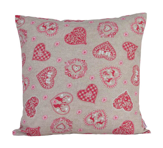 Cushion cover approx. 50x50 cm Alpine hut look beties "Kaiser-Jodler"