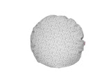 Toilet cushion cover, round, approx. 40 cm Ø, silver, beties "FUN" toilet paper