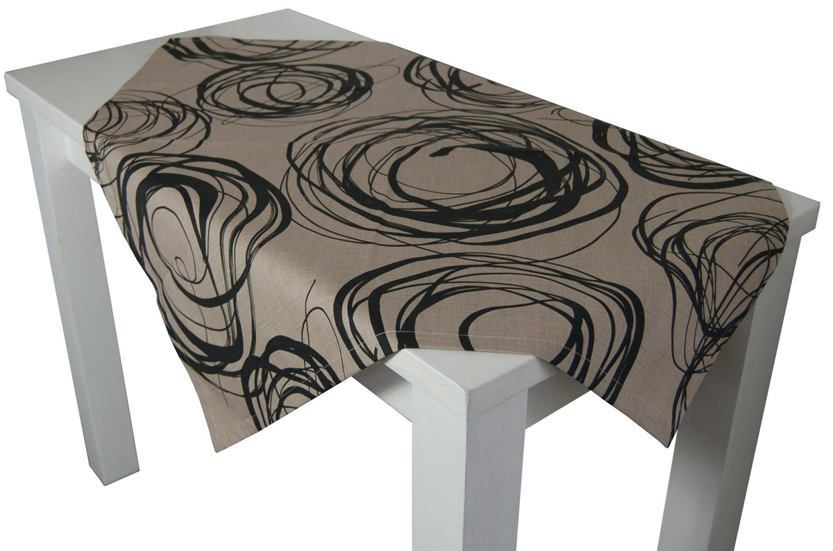 XS Mitteldecke ca. 60x60 cm in toffee beties "Mystik"