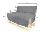 Pallet support carmine red approx. 120x140 cm beties "DayLight"