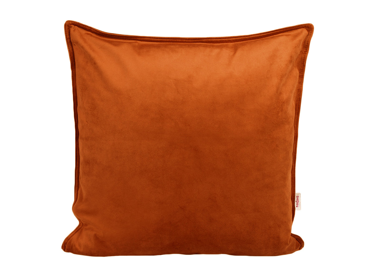 Kissenhülle ca. 60x60 cm rost-orange beties "Samt&Sonders"
