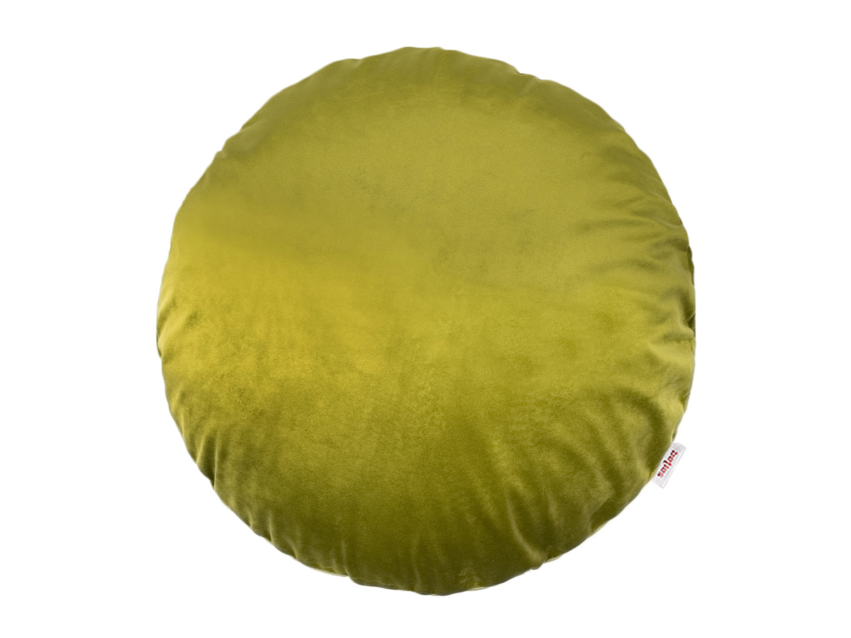 Kissenhülle rund ca. 40 cm Ø mai-grün beties "Samt&Sonders"