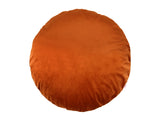 Kissenhülle rund ca. 80 cm Ø rost-orange beties "Samt&Sonders"