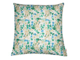 Cushion cover approx. 50x50 cm, romantic rabbit motif with blue and white flowers in country style, beties "Tilda the Rabbit"