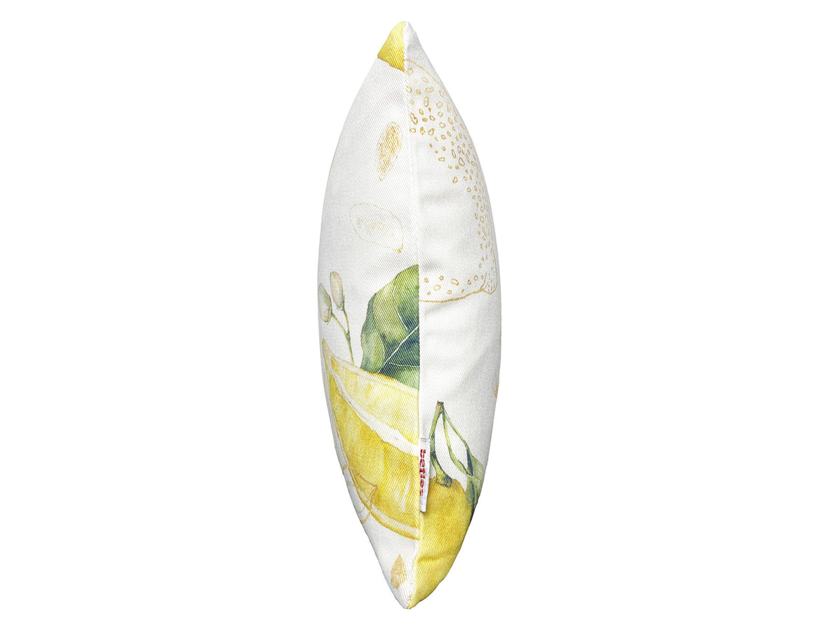 Hochwertige Kissenhülle ca. 25x35 cm aus 100% Baumwolle – Zitronen-Design aus der beties "Italy Collection"