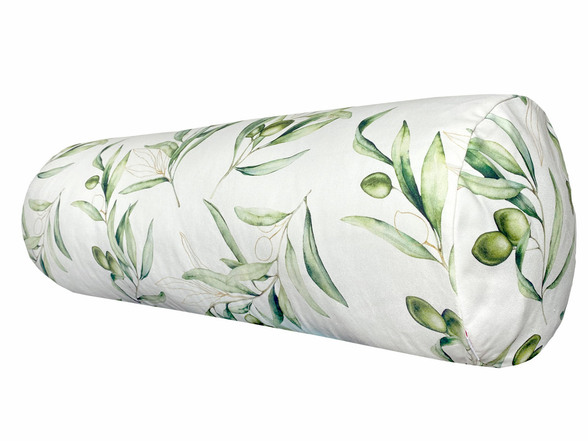 Mediterranean XL roll cover approx. 25x70 cm made of 100% cotton - Olive design from the beties "Italy Collection"