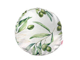 Mediterranean XL roll cover approx. 25x70 cm made of 100% cotton - Olive design from the beties "Italy Collection"