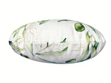 Mediterranean round cushion cover approx. 40 cm Ø made of 100% cotton - Olive design from the beties "Italy Collection"