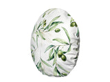 Mediterranean round cushion cover approx. 50 cm Ø made of 100% cotton - Olive design from the beties "Italy Collection"