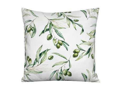 Mediterrane Kissenhülle ca. 50x50 cm aus 100% Baumwolle - Oliven Design aus der beties "Italy Collection"