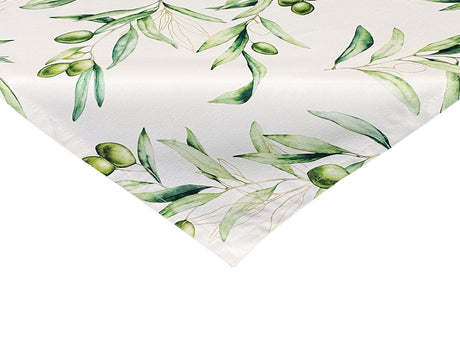 Mediterrane Mitteldecke ca. 80x80 cm aus 100% Baumwolle - Oliven Design aus der beties "Italy Collection"