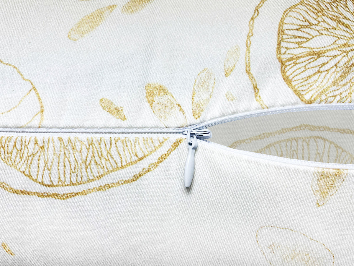 Hülle für Nackenrollen ca. 15x40 cm aus 100% Baumwolle - Zitronen-Designn Design "Italy Collection" beties