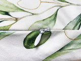 Mediterranean round cushion cover approx. 40 cm Ø made of 100% cotton - Olive design from the beties "Italy Collection"