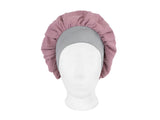  beties Musselin Bonnet Haarhaube Rosenholz – vorderansicht, 100% Bio-Baumwolle Musselin 